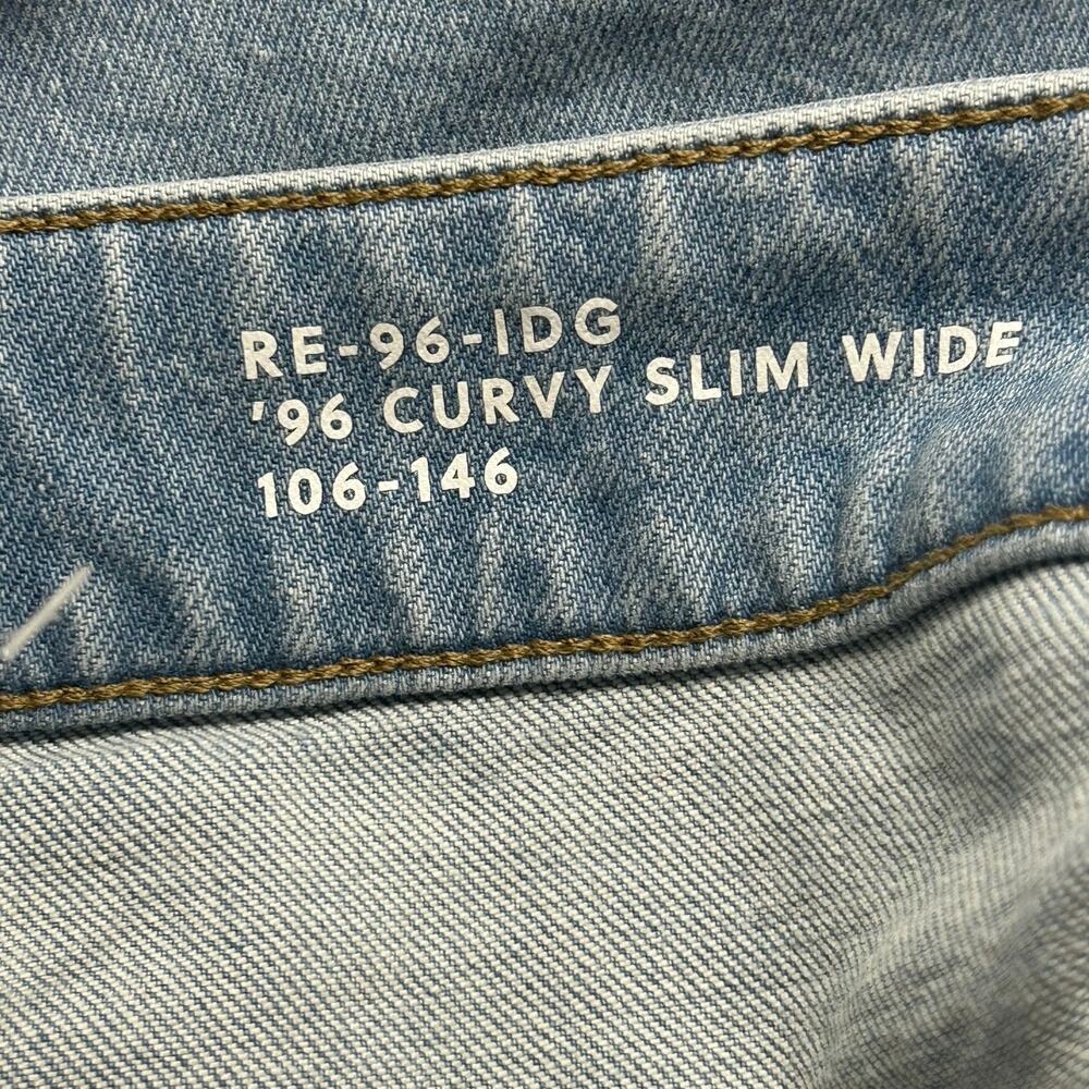 J. Crew Women's '96 Curvy Slim Wide Leg Denim Jeans Light Wash 35 New - Picture 8 of 10